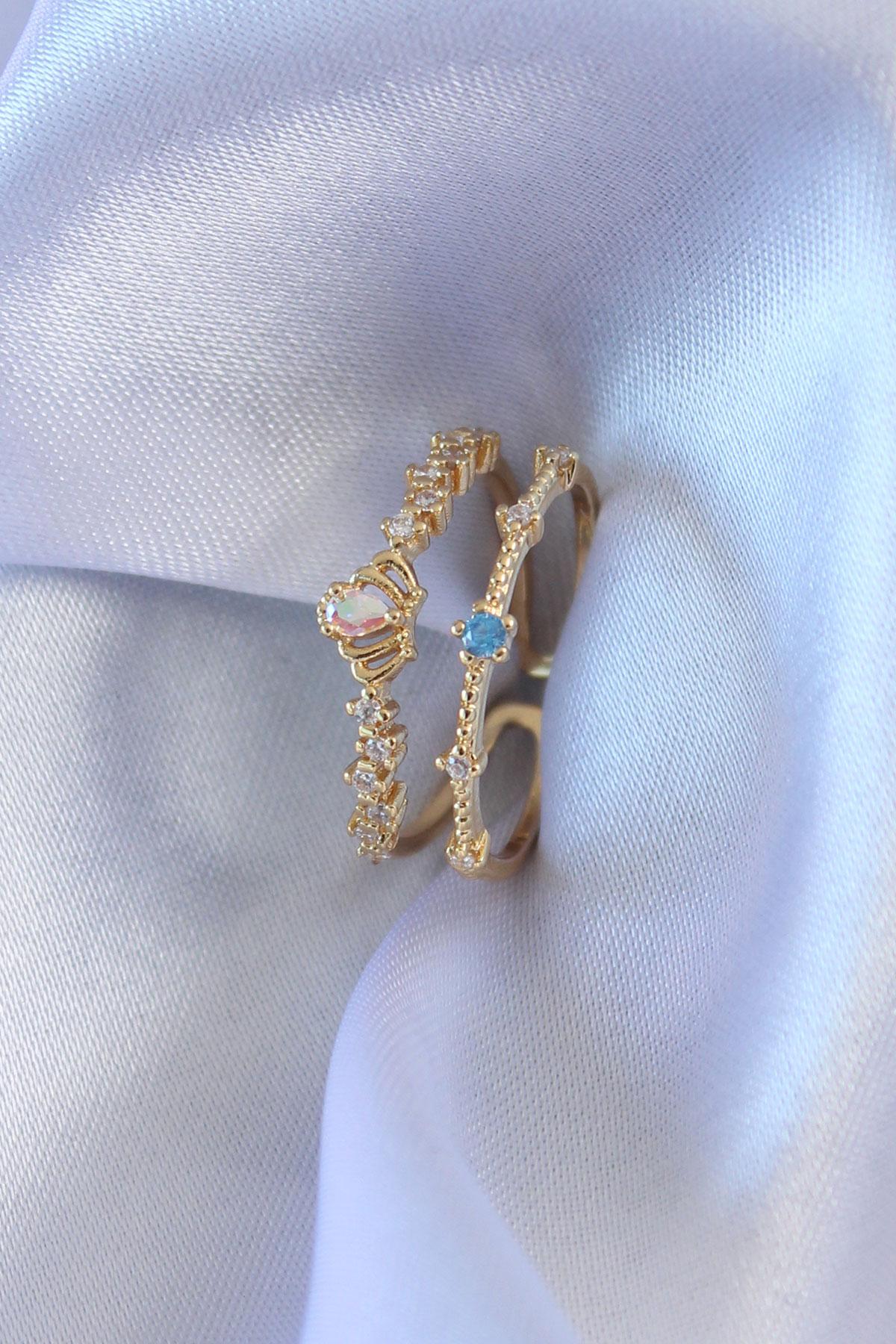 Turkuaz Deniz Yıldızı Objeli Deniz Kabuğu Halhal