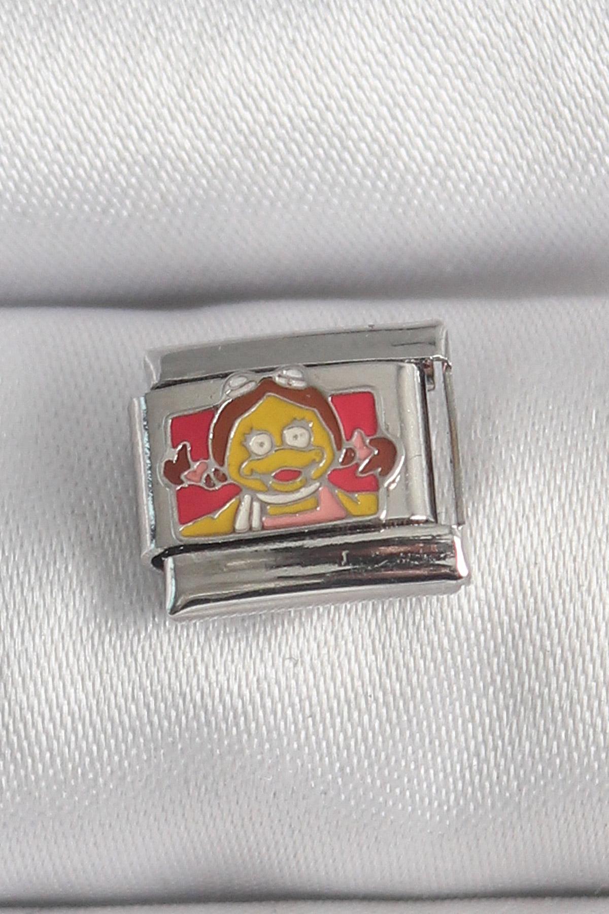 316L Çelik Gümüş Renk Renkli Çocuk İşlemeli Nomination Charm