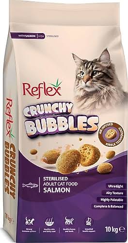 Reflex Crunchy Bubbles Somonlu Kısırlaştırılmış Yetişkin Kedi Maması 10 Kg