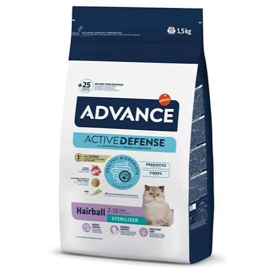 Tüy Yumağı Önleyici Hindi Etli Kısır Kedi Maması 1.5 Kg ( Hairball Actıve Defense Advance )