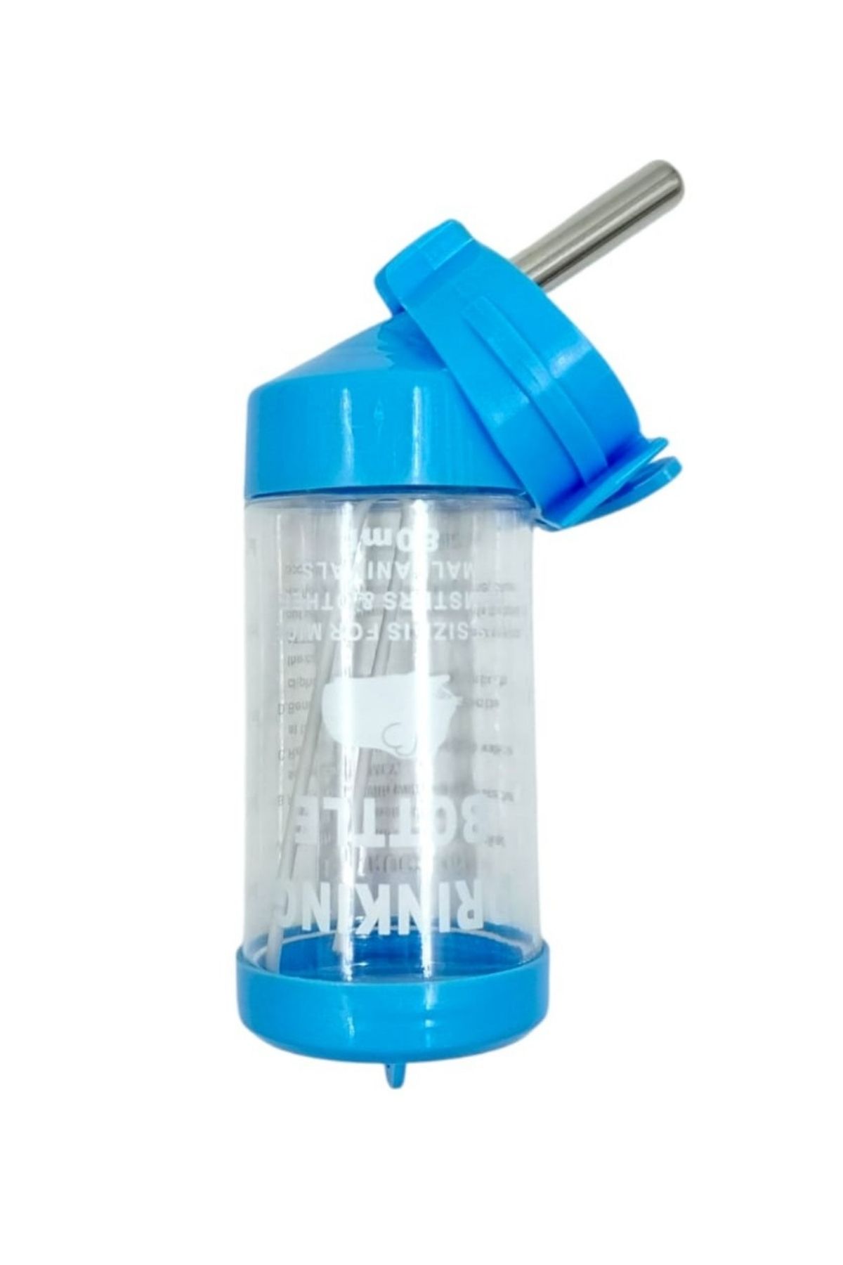 Damlatmayan Hamster Ve Tavşan Suluğu 80 Ml Mavi